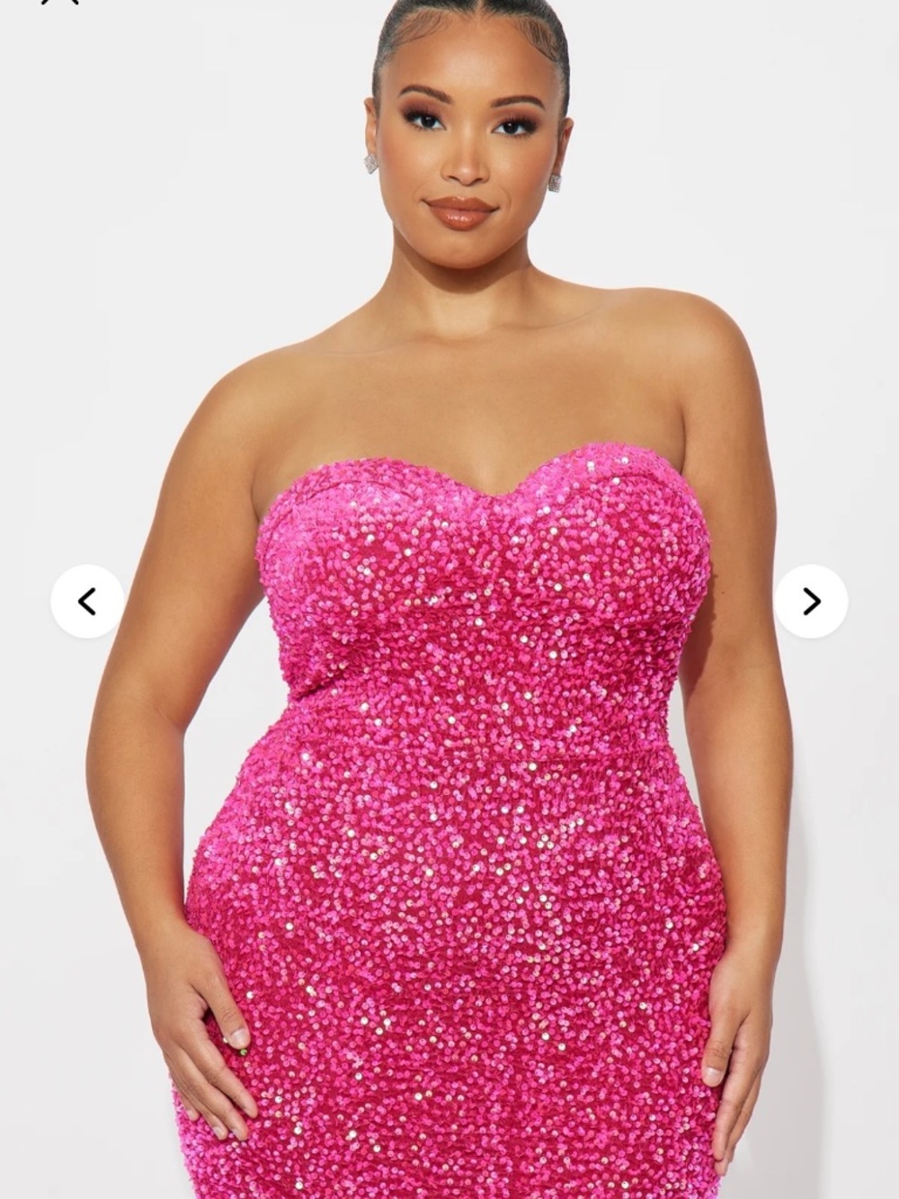 Fuchsia strapless gown (NWT) XL - Picture 3 of 5